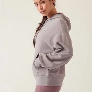Athleta Balance Waffle Knit Hoodie